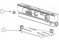 Dewalt DW099P-XJ Manual Vertical, Level Stick Laser Pointer Spare Parts Type 1